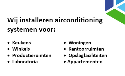 Wij installeren airco-warmtepomp voor 